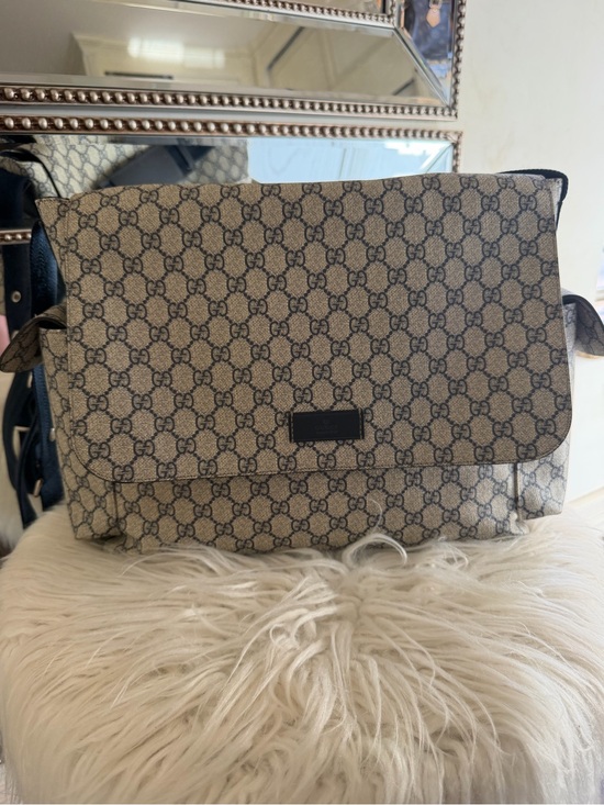 Gucci Handbags - Gucci GG Monogram Diaper Messenger Bag 211131 + Changing Mat